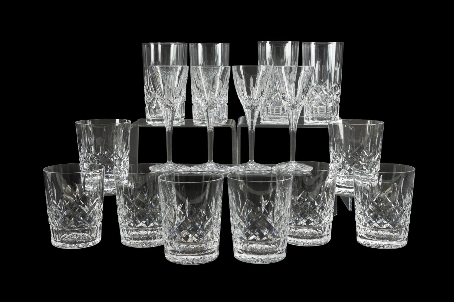 20PC WATERFORD CRYSTAL "LISMORE"