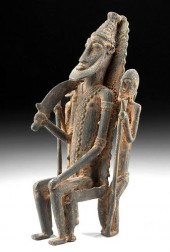 20TH C. AFRICAN DOGON LEADED K