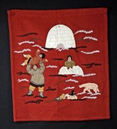 20TH C. ALASKAN INUIT WOOL FEL