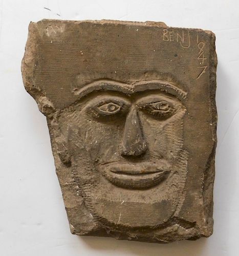 20TH C. AMERICAN CARVED STONE20th