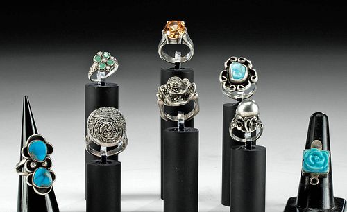 20TH C. AMERICAN & ENGLISH SILVER &