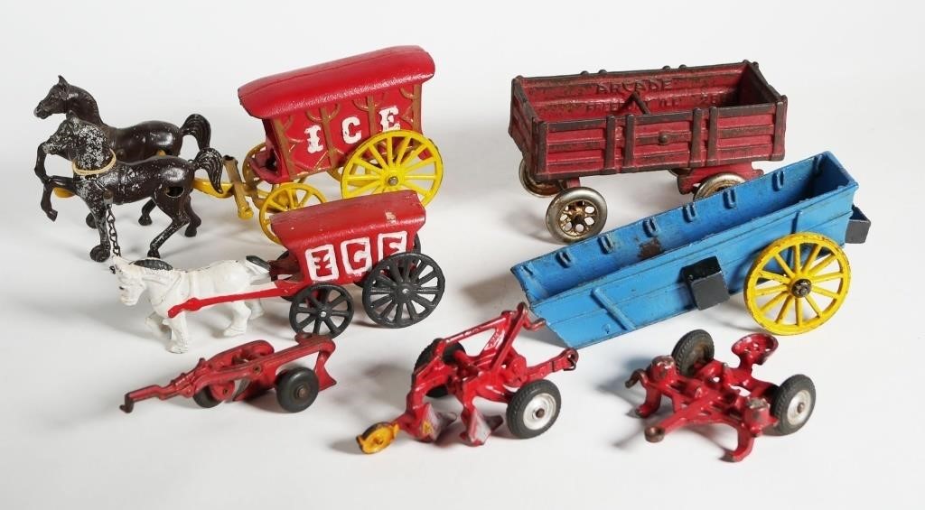 20TH C ARCADE AND UNMARKED CAST