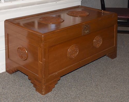 20TH C. ASIAN CAMPHOR WOOD