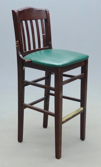 20th c. bar stool. 45'' Overall Ht.
