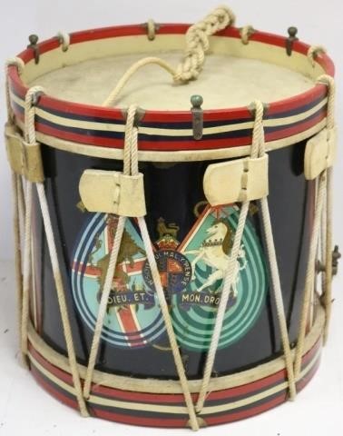 20TH C BRITISH REGIMENTAL DRUM,