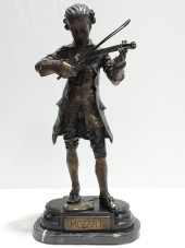20TH C BRONZE FIGURE OF MOZART