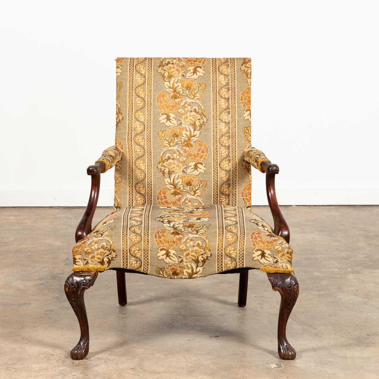20TH C. CARVED MAHOGANY