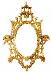 20TH C. CHINOISERIE STYLE OVAL