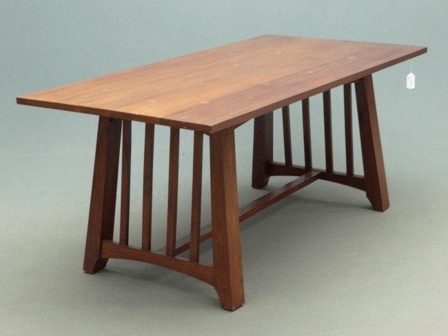 20th c. dining table. Top 36'' x