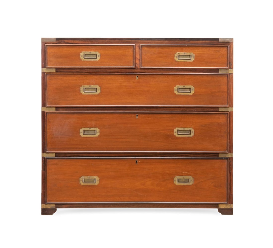 20TH C. ENGLISH ROSEWOOD CAMPAIGN