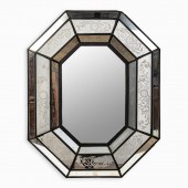 20TH C. ETCHED VENETIAN OCTAGO