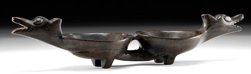 20TH C. FILIPINO IFUGAO WOOD DOUBLE