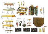 20TH C. FISHING LURES AND ACCE