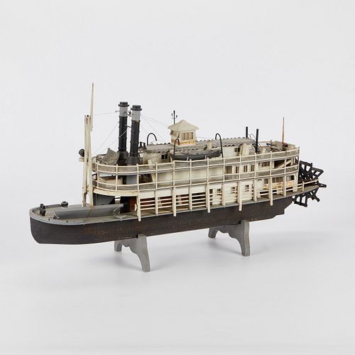 20TH C. FOLK ART "HELEN BLAIR" SHIP