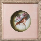20TH C. FRAMED GERMAN CABINET