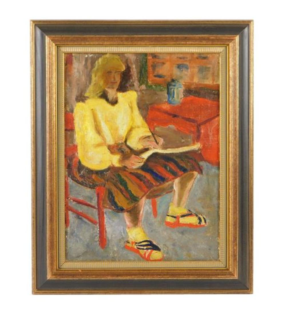 20TH C. FRAMED OIL ON CANVAS,