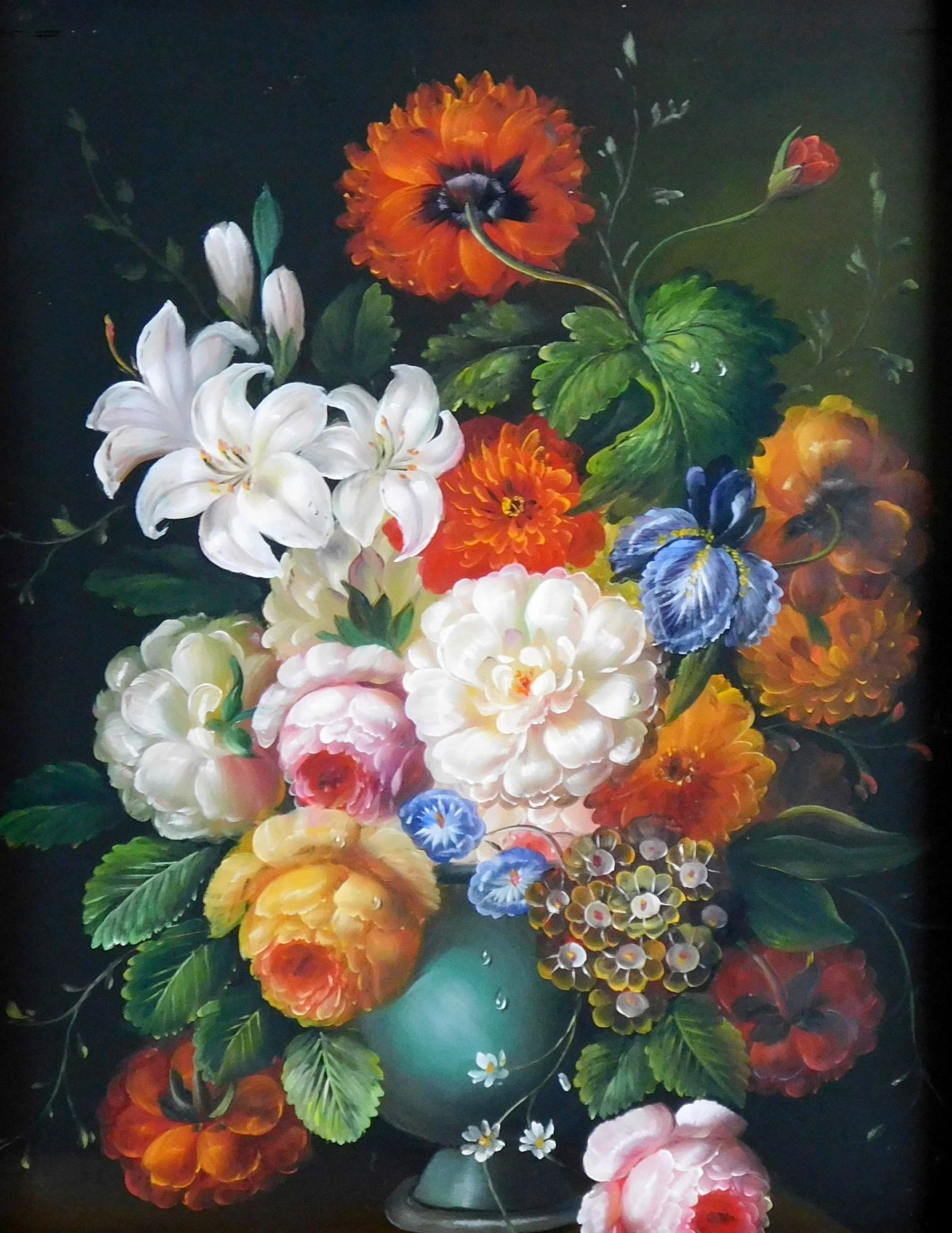 20TH C. FRAMED STILL LIFE OF