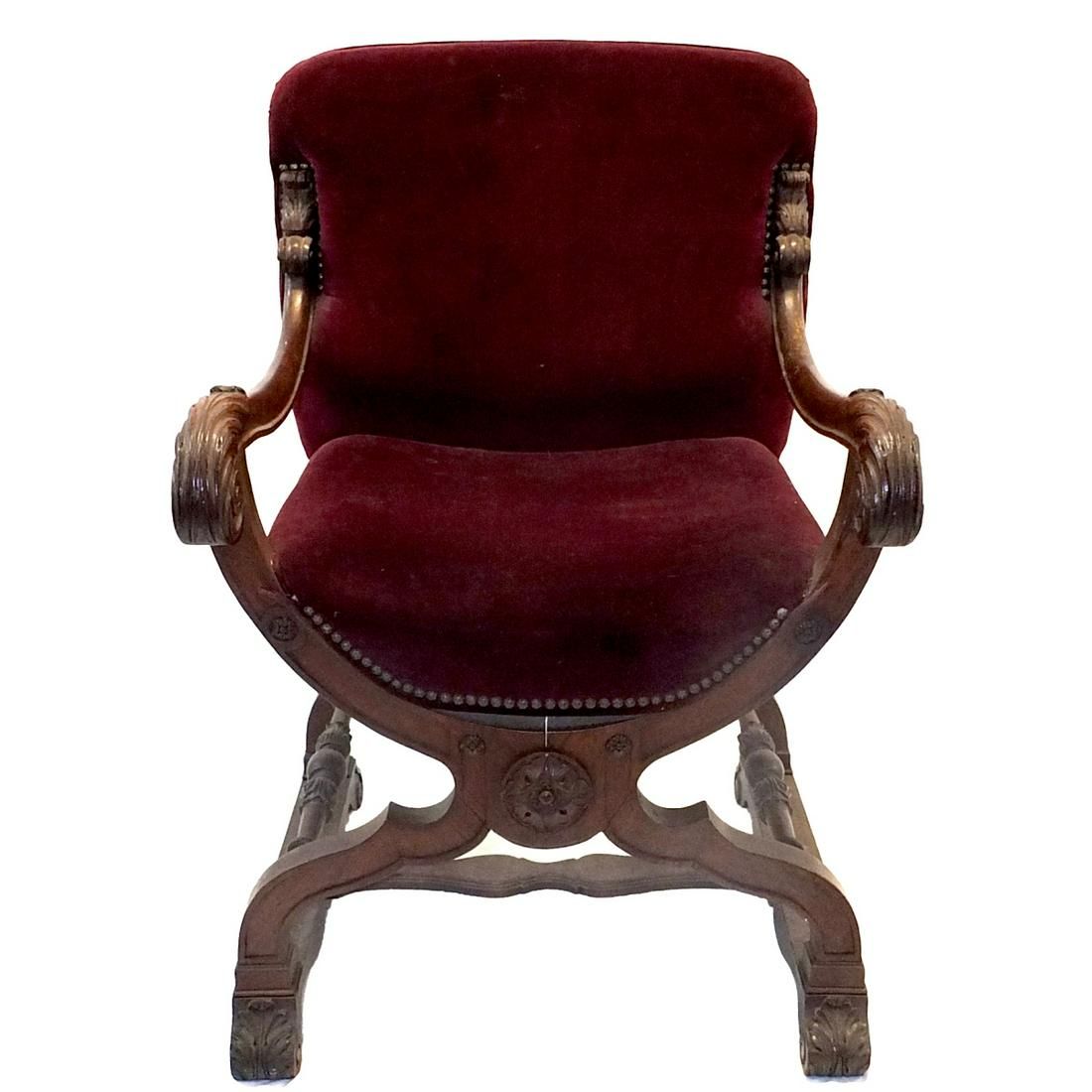 20TH C. FRENCH CARVED ARMCHAIREarly