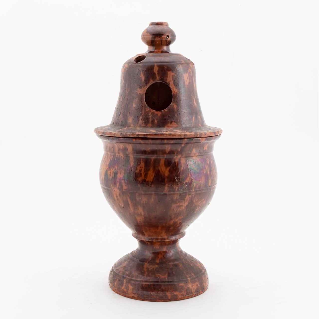 20TH C. FRENCH LIDDED TERRACOTTA