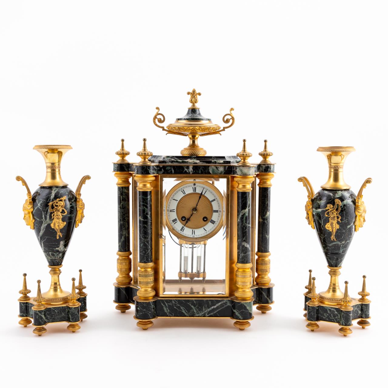 20TH C. FRENCH MARBLE & BRONZE