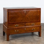 20TH C. GEORGIAN STYLE BURL BL