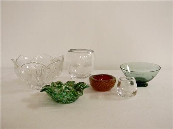 20th C. glassware Orrefors vase