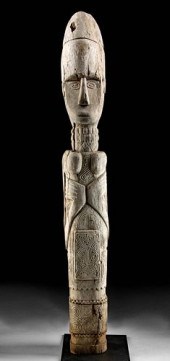 20TH C. INDONESIAN WOOD FEMALE