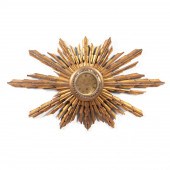 20TH C. ITALIAN GILTWOOD SUNBU