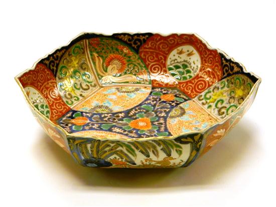 20th C. Japanese Imari hexagonal