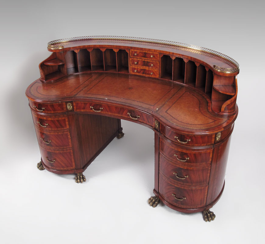 20TH C. KIDNEY SHAPE CARLTON