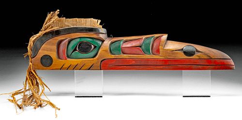 20TH C. KWAKWAKA'WAKW WOOD RAVEN BY
