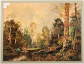 20TH C. LANDSCAPE, AUTUMNAL PO