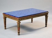 20TH C. LAPIS LAZULI COFFEE TA