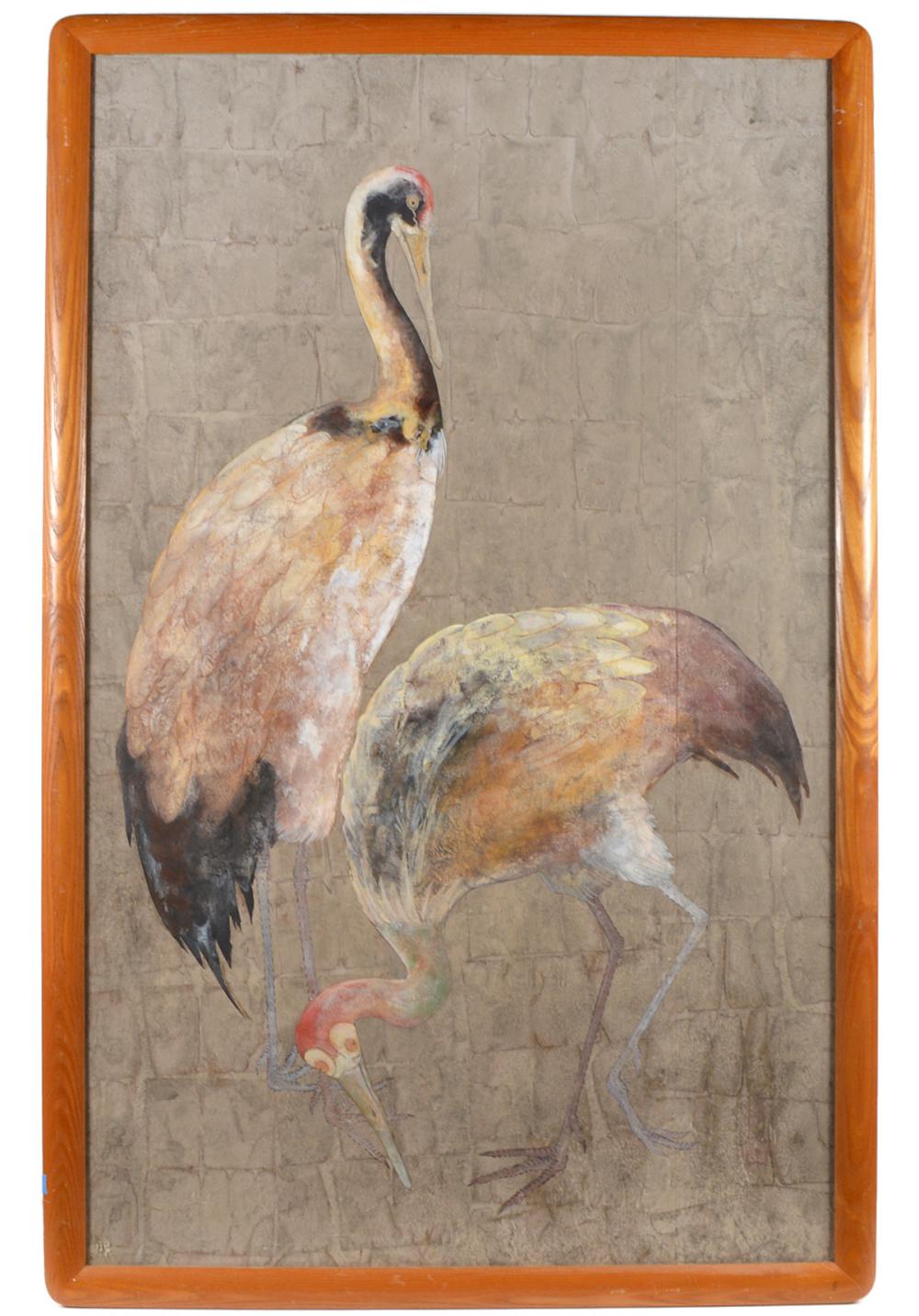 20TH C. LARGE PAINTING OF A