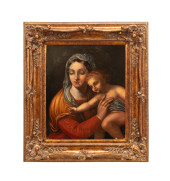 20TH C. MADONNA & CHILD, MANNE
