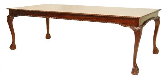 20th C. mahogany dining room table