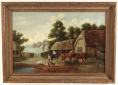 20TH C. O/C FARMSCENE PAINTING