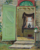 20TH C. OIL ON BOARD, IMPRESSI