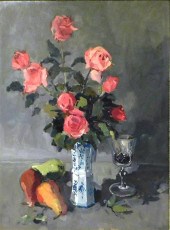 20TH C. OIL ON BOARD, DEPICTS