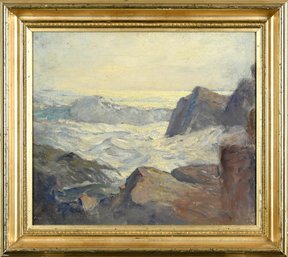 20th C. oil on canvas,
