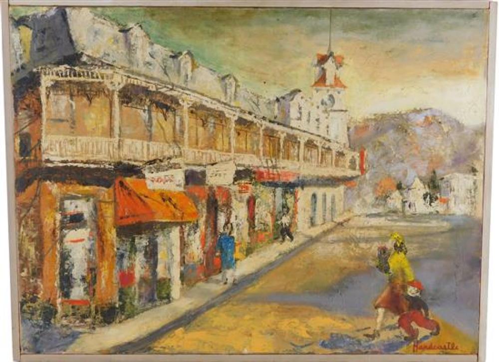 20TH C. OIL ON CANVAS SIGNED