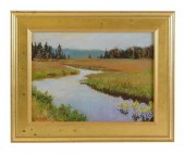 20TH C. OIL ON CANVAS BOARD OF
