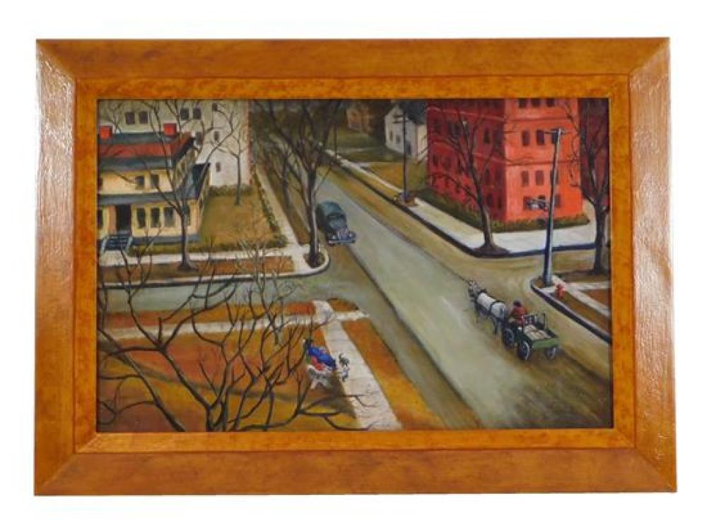 20TH C. OIL ON CANVAS, DEPICTS