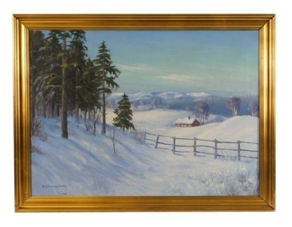 20TH C. OIL ON CANVAS, DEPICTS