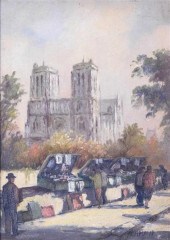 20TH C. OIL ON CANVAS BY "NORM