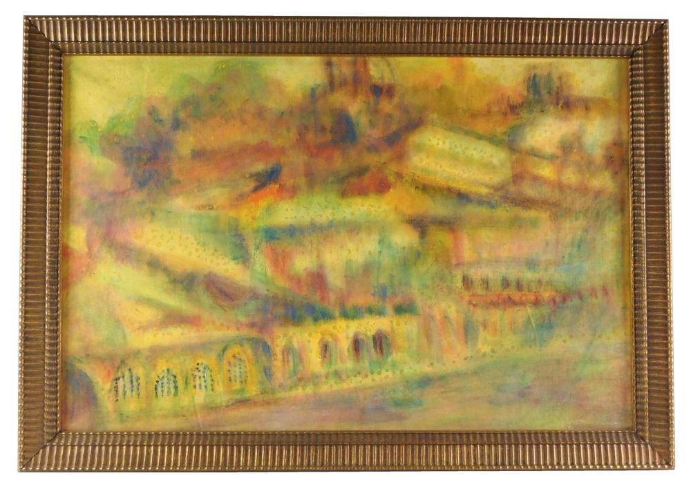 20TH. C OIL ON CANVAS, ABSTRACT