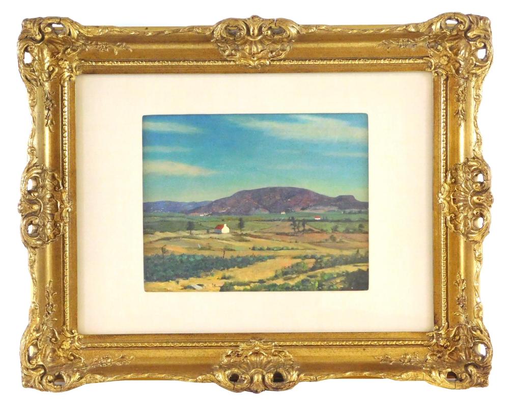 20TH C. OIL ON CANVAS BOARD,