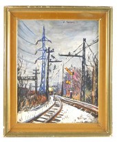 20TH C. OIL ON CANVAS BOARD, D