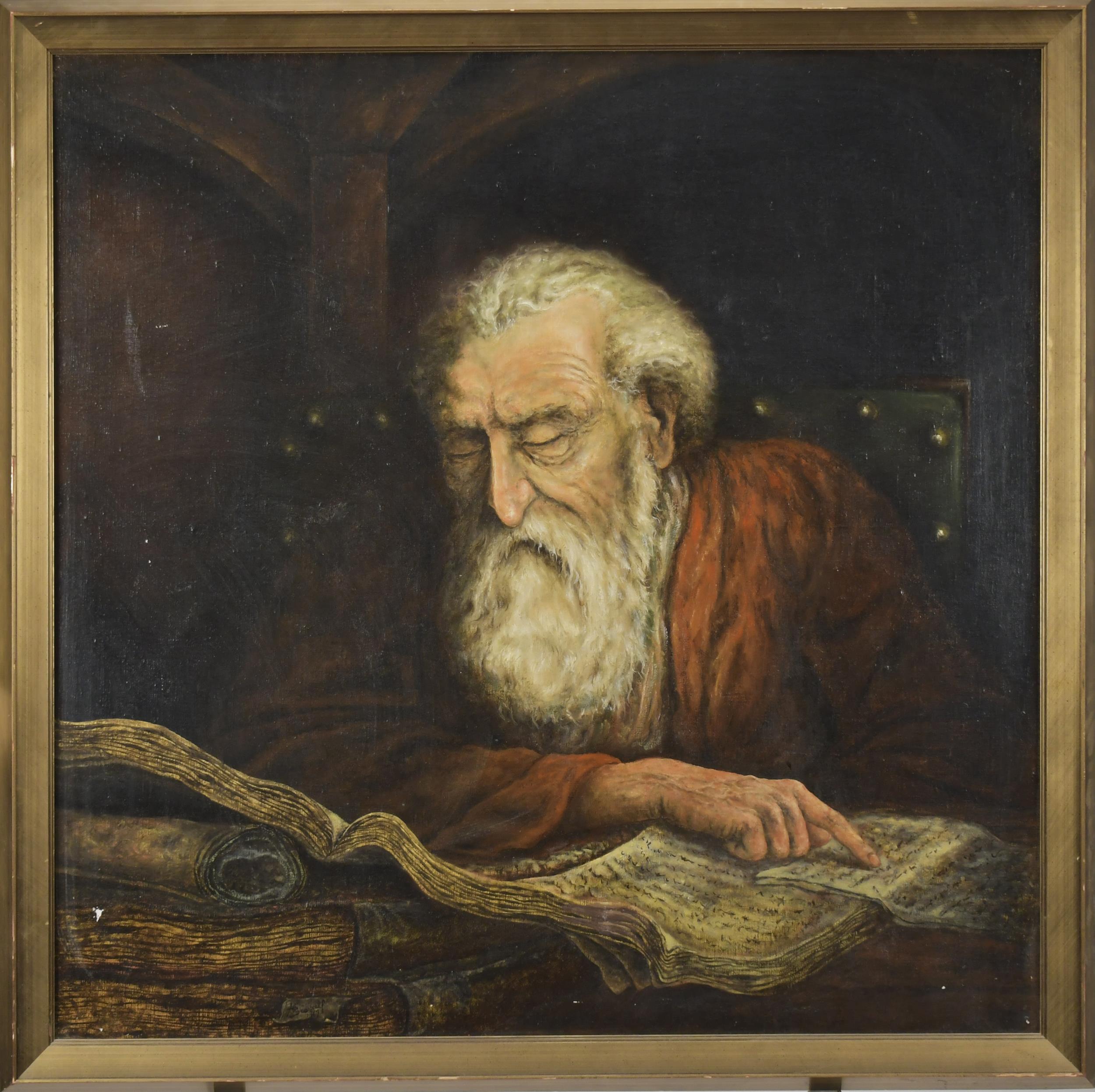 20TH C. OIL ON CANVAS, PORTRAIT