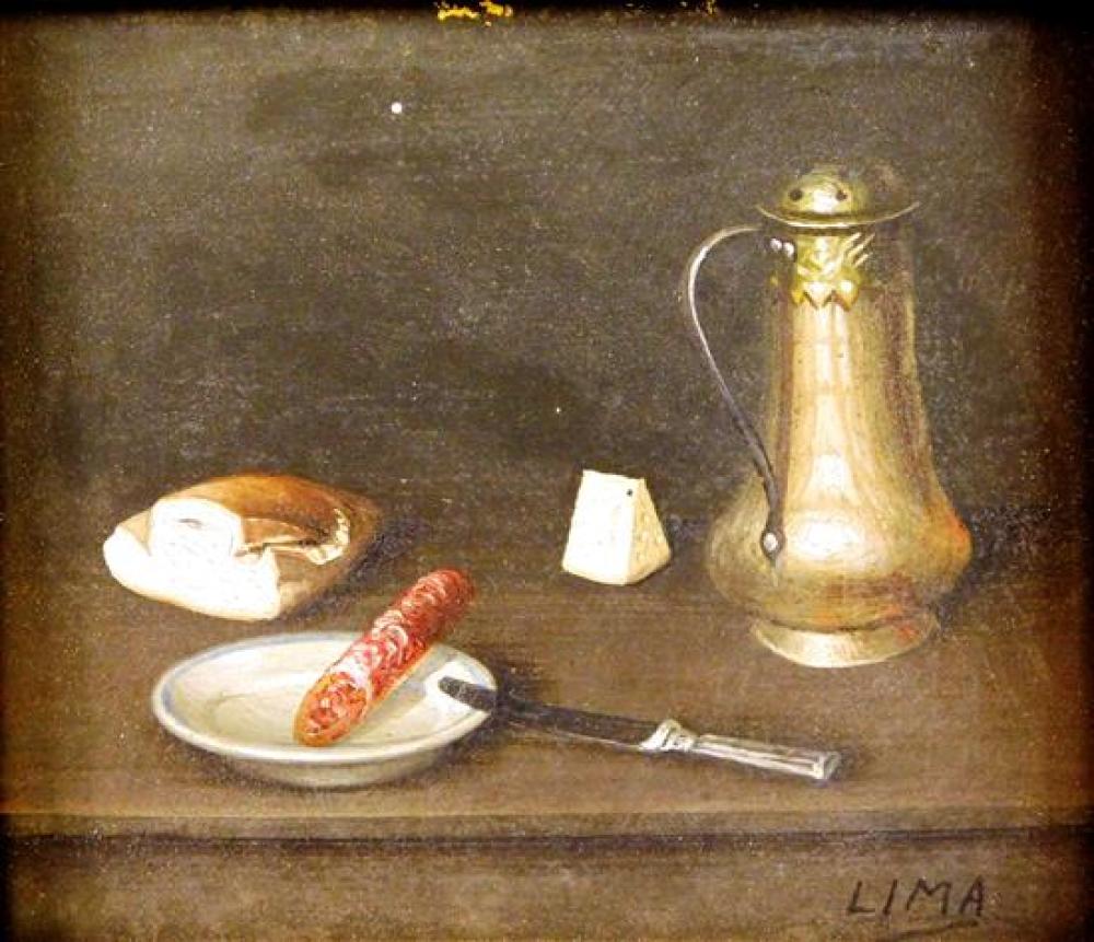 20TH C. OIL ON PANEL SIGNED "LIMA",